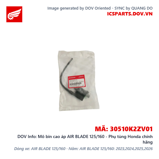 Mô bin cao áp AIR BLADE 125/160 - Phụ tùng Honda chính hãng