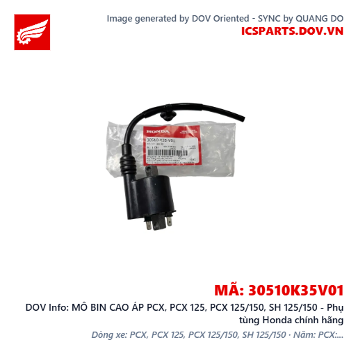 MÔ BIN CAO ÁP PCX, PCX 125, PCX 125/150, SH 125/150 - Phụ tùng Honda chính hãng