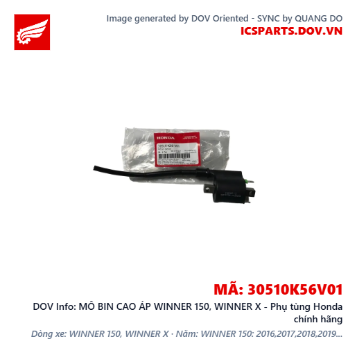 MÔ BIN CAO ÁP WINNER 150, WINNER X - Phụ tùng Honda chính hãng