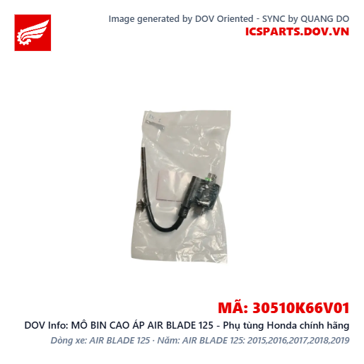 MÔ BIN CAO ÁP AIR BLADE 125 - Phụ tùng Honda chính hãng