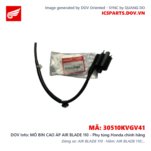 MÔ BIN CAO ÁP AIR BLADE 110 - Phụ tùng Honda chính hãng