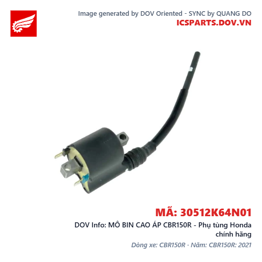 MÔ BIN CAO ÁP CBR150R - Phụ tùng Honda chính hãng