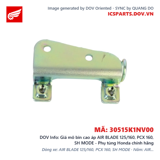 Giá mô bin cao áp AIR BLADE 125/160, PCX 160, SH MODE - Phụ tùng Honda chính hãng