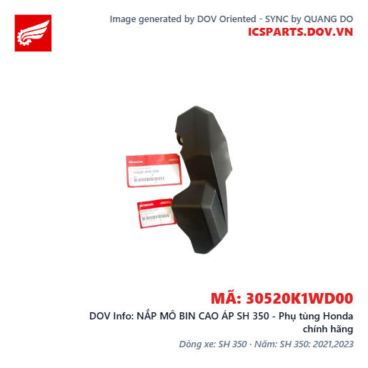 NẮP MÔ BIN CAO ÁP SH 350 - Phụ tùng Honda chính hãng