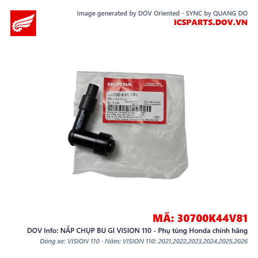 NẮP CHỤP BU GI VISION 110 - Phụ tùng Honda chính hãng