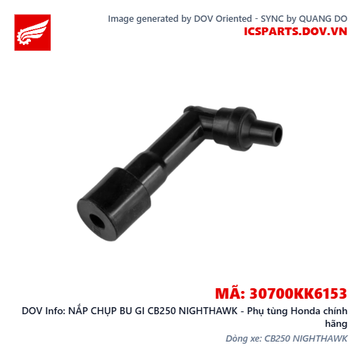 NẮP CHỤP BU GI CB250 NIGHTHAWK - Phụ tùng Honda chính hãng