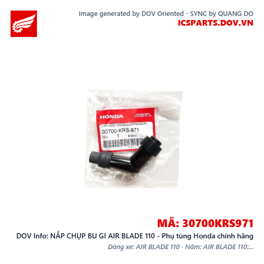 NẮP CHỤP BU GI AIR BLADE 110 - Phụ tùng Honda chính hãng