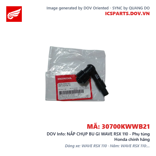 NẮP CHỤP BU GI WAVE RSX 110 - Phụ tùng Honda chính hãng