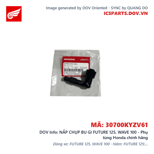 NẮP CHỤP BU GI FUTURE 125, WAVE 100 - Phụ tùng Honda chính hãng