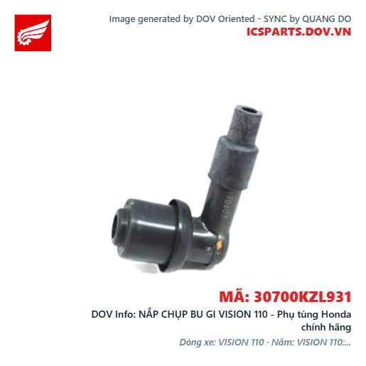 NẮP CHỤP BU GI VISION 110 - Phụ tùng Honda chính hãng