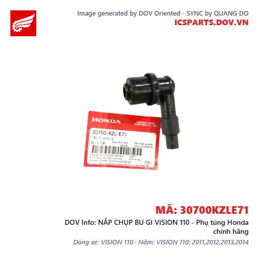 NẮP CHỤP BU GI VISION 110 - Phụ tùng Honda chính hãng