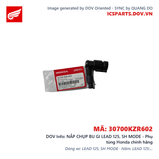 NẮP CHỤP BU GI LEAD 125, SH MODE - Phụ tùng Honda chính hãng