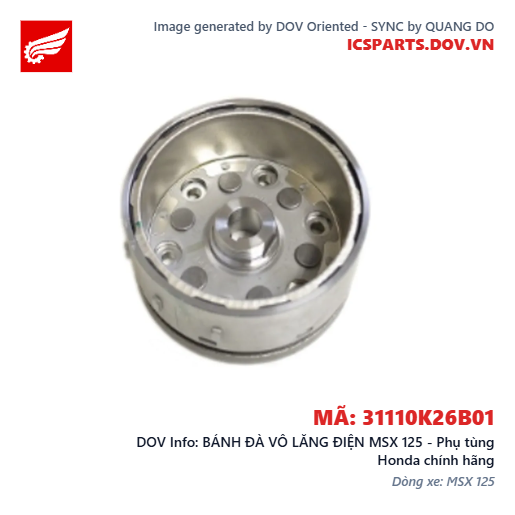BÁNH ĐÀ VÔ LĂNG ĐIỆN MSX 125 - Phụ tùng Honda chính hãng