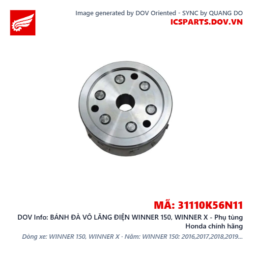 BÁNH ĐÀ VÔ LĂNG ĐIỆN WINNER 150, WINNER X - Phụ tùng Honda chính hãng