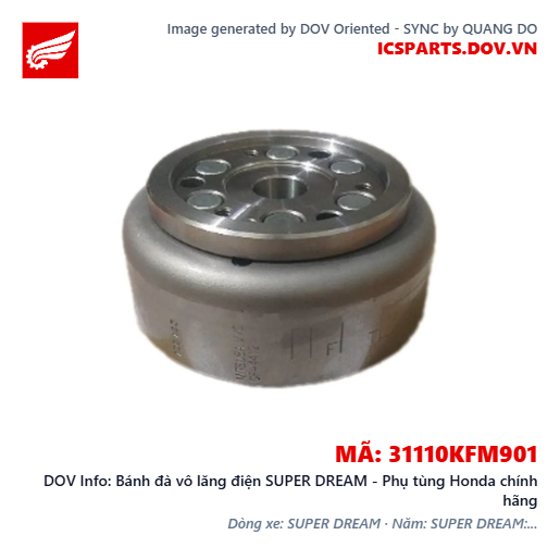 Bánh đà vô lăng điện SUPER DREAM - Phụ tùng Honda chính hãng