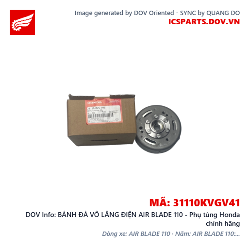 BÁNH ĐÀ VÔ LĂNG ĐIỆN AIR BLADE 110 - Phụ tùng Honda chính hãng