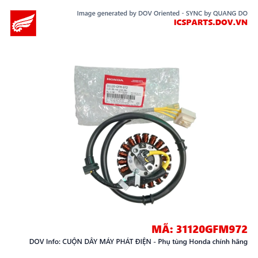 CUỘN DÂY MÁY PHÁT ĐIỆN - Phụ tùng Honda chính hãng