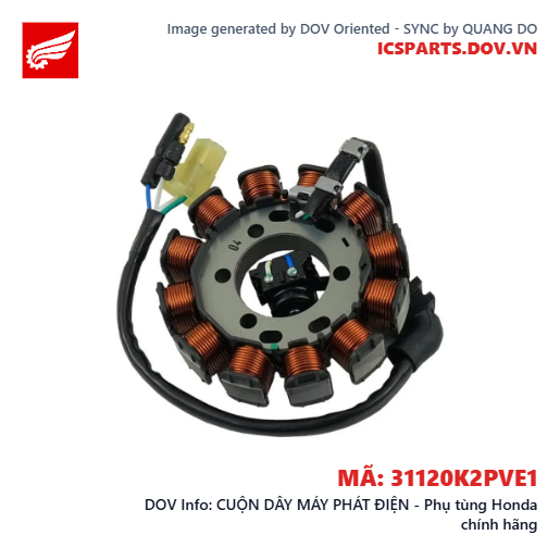 CUỘN DÂY MÁY PHÁT ĐIỆN - Phụ tùng Honda chính hãng