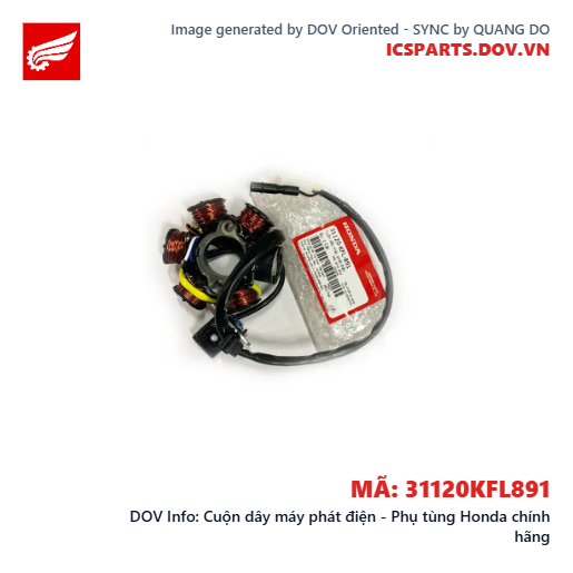 Cuộn dây máy phát điện - Phụ tùng Honda chính hãng