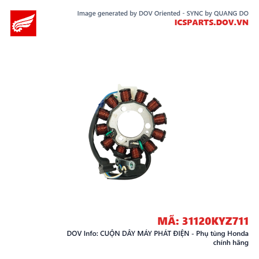 CUỘN DÂY MÁY PHÁT ĐIỆN - Phụ tùng Honda chính hãng