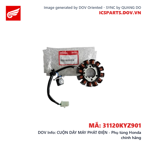 CUỘN DÂY MÁY PHÁT ĐIỆN - Phụ tùng Honda chính hãng