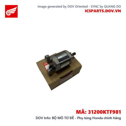 BỘ MÔ TƠ ĐỀ - Phụ tùng Honda chính hãng