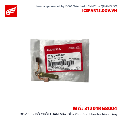 BỘ CHỔI THAN MÁY ĐỀ - Phụ tùng Honda chính hãng