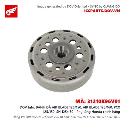 BÁNH ĐÀ AIR BLADE 125/150, AIR BLADE 125/160, PCX 125/150, SH 125/150 - Phụ tùng Honda chính hãng