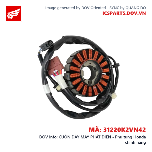 CUỘN DÂY MÁY PHÁT ĐIỆN - Phụ tùng Honda chính hãng