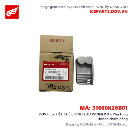TIẾT CHẾ CHỈNH LƯU WINNER X - Phụ tùng Honda chính hãng