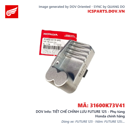TIẾT CHẾ CHỈNH LƯU FUTURE 125 - Phụ tùng Honda chính hãng