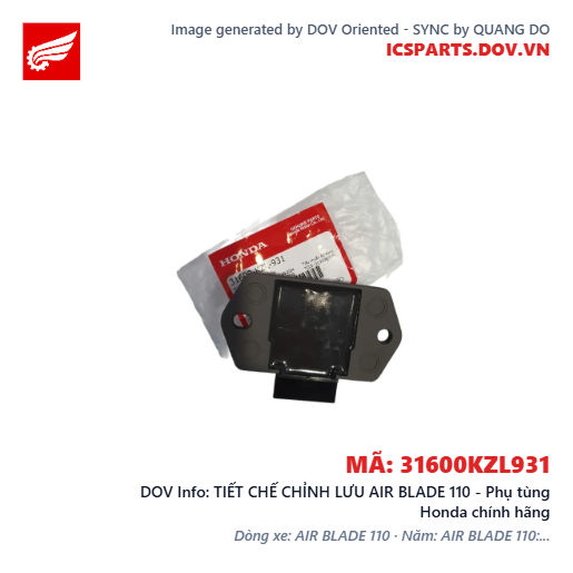 TIẾT CHẾ CHỈNH LƯU AIR BLADE 110 - Phụ tùng Honda chính hãng