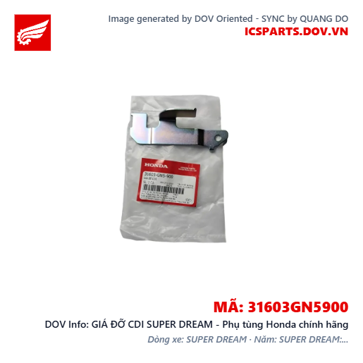 GIÁ ĐỠ CDI SUPER DREAM - Phụ tùng Honda chính hãng