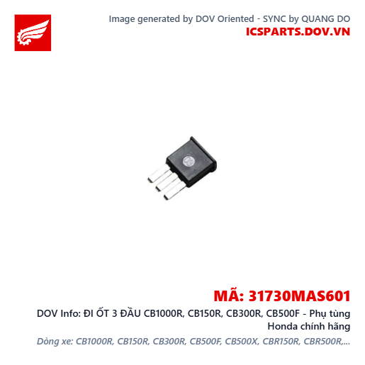 ĐI ỐT 3 ĐẦU CB1000R, CB150R, CB300R, CB500F - Phụ tùng Honda chính hãng
