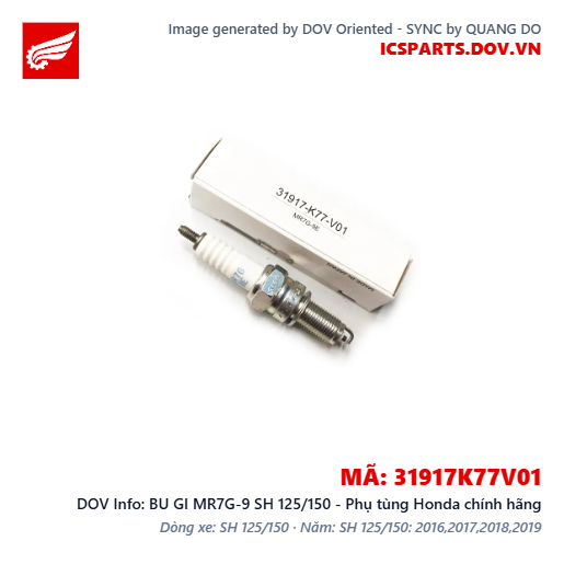 BU GI MR7G-9 SH 125/150 - Phụ tùng Honda chính hãng