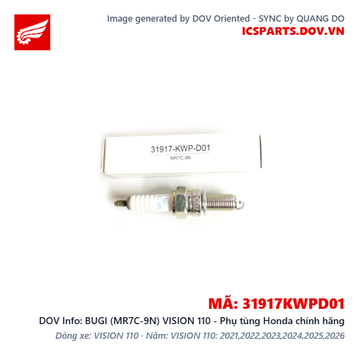 BUGI (MR7C-9N) VISION 110 - Phụ tùng Honda chính hãng