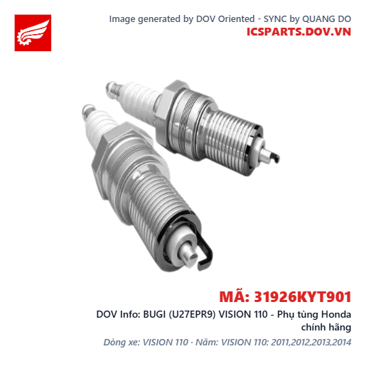 BUGI (U27EPR9) VISION 110 - Phụ tùng Honda chính hãng