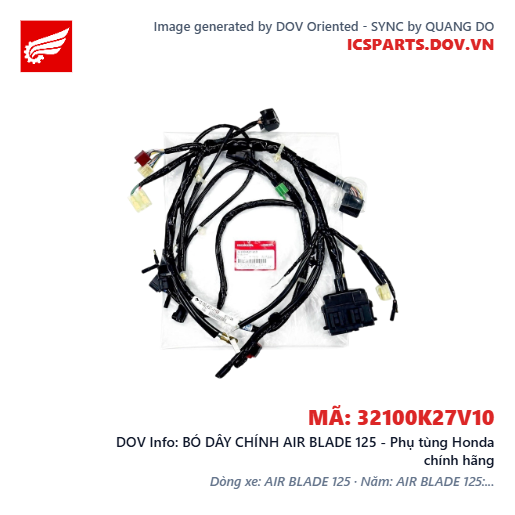 BÓ DÂY CHÍNH AIR BLADE 125 - Phụ tùng Honda chính hãng