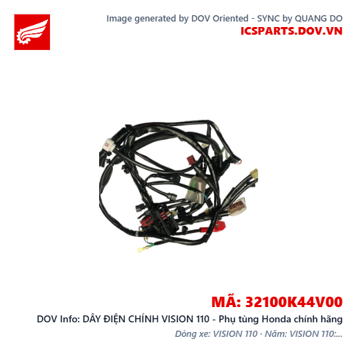 DÂY ĐIỆN CHÍNH VISION 110 - Phụ tùng Honda chính hãng