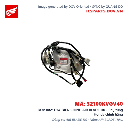 DÂY ĐIỆN CHÍNH AIR BLADE 110 - Phụ tùng Honda chính hãng