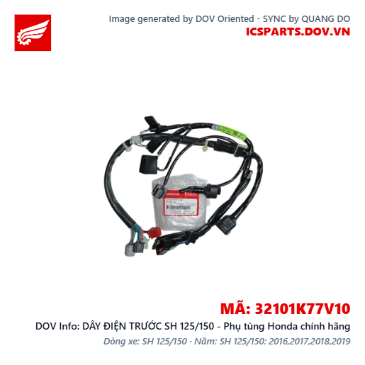DÂY ĐIỆN TRƯỚC SH 125/150 - Phụ tùng Honda chính hãng