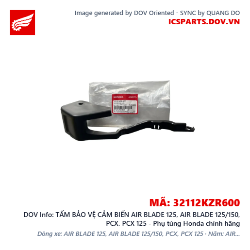 TẤM BẢO VỆ CẢM BIẾN AIR BLADE 125, AIR BLADE 125/150, PCX, PCX 125 - Phụ tùng Honda chính hãng
