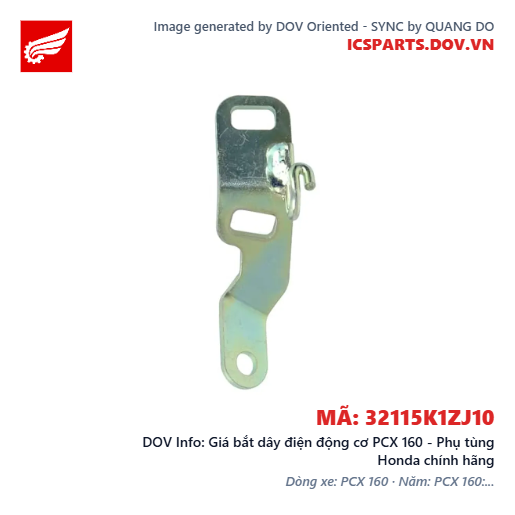 Giá bắt dây điện động cơ PCX 160 - Phụ tùng Honda chính hãng
