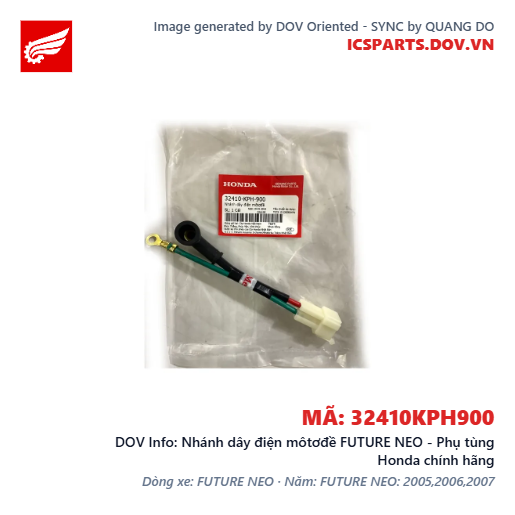 Nhánh dây điện môtơđề FUTURE NEO - Phụ tùng Honda chính hãng