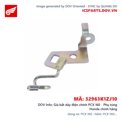 Giá bắt dây điện chính PCX 160 - Phụ tùng Honda chính hãng