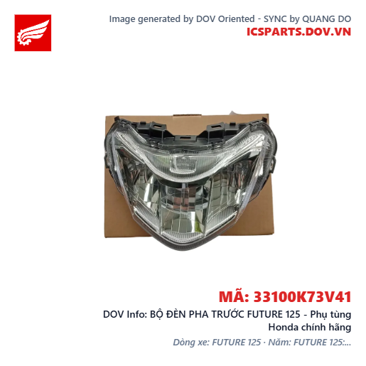 BỘ ĐÈN PHA TRƯỚC FUTURE 125 - Phụ tùng Honda chính hãng