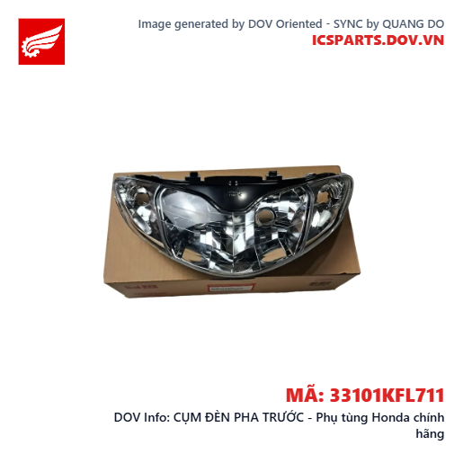 CỤM ĐÈN PHA TRƯỚC - Phụ tùng Honda chính hãng