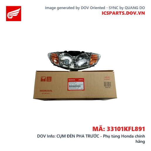 CỤM ĐÈN PHA TRƯỚC - Phụ tùng Honda chính hãng