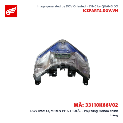 CỤM ĐÈN PHA TRƯỚC - Phụ tùng Honda chính hãng