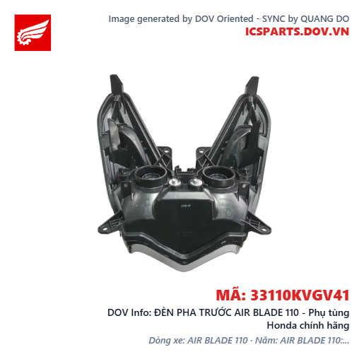 ĐÈN PHA TRƯỚC AIR BLADE 110 - Phụ tùng Honda chính hãng